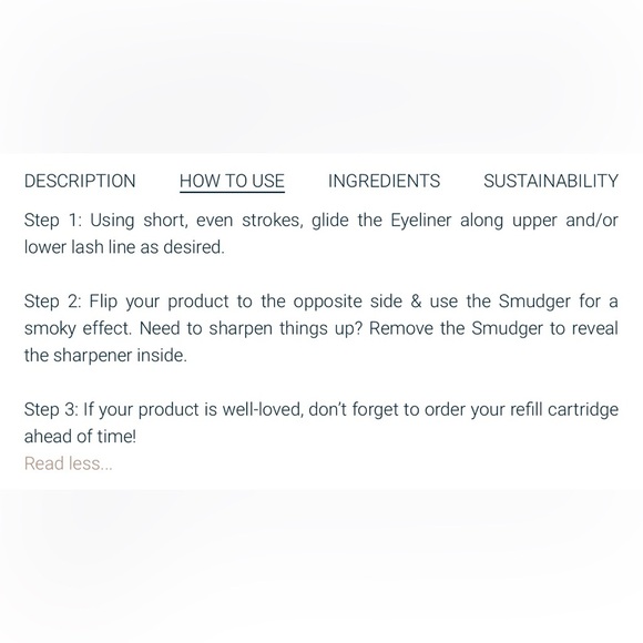 NIB treStiQue Line Sharpen + Smudge Dual-Ended Eye Pencil- Santorini Black Sands - Picture 8 of 10